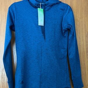 Adidas Ladies Blue Golf Hoodie